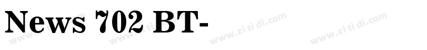 News 702 BT字体转换